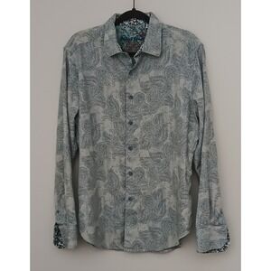 Robert Graham Casual Shirt Men's Size XL Mateo Classic Fit Blue Long Sleeve